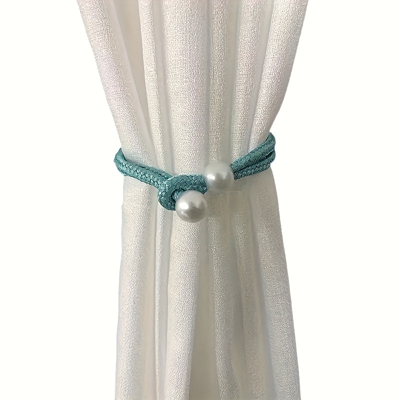 1pc 2pcs curtain binding rope fashion simple and beautiful decorative curtain binding strap creative pearl binding rope simple decorative curtain   rope details 5