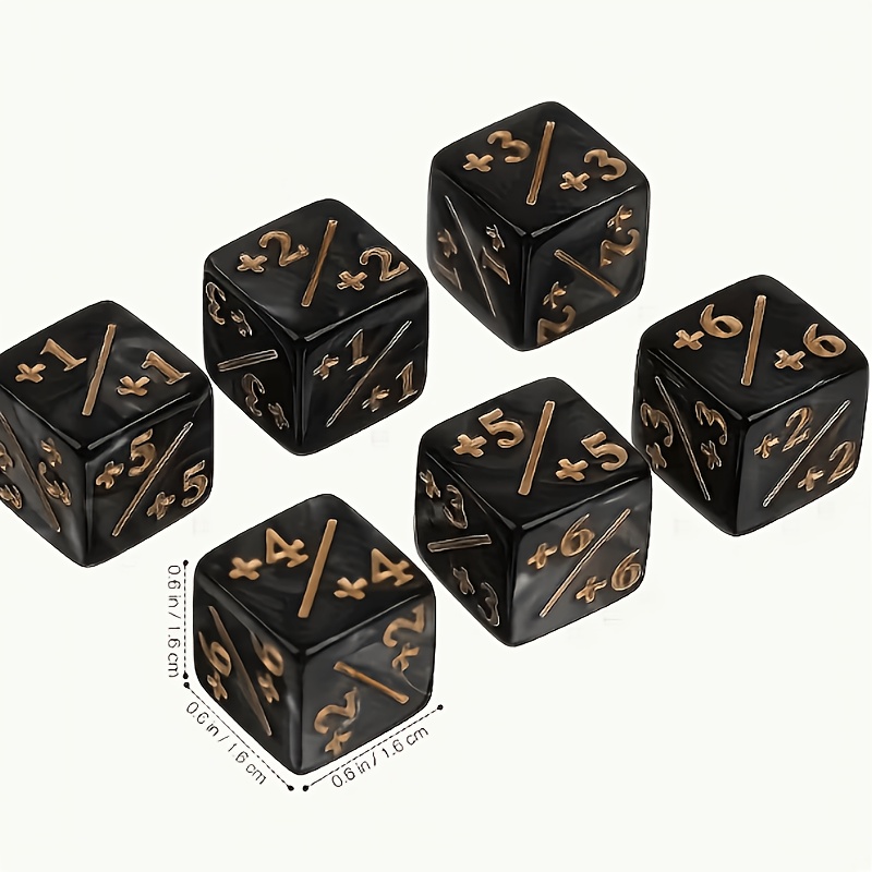 Pearlescent Black Dice Counter, Gaming Accessory