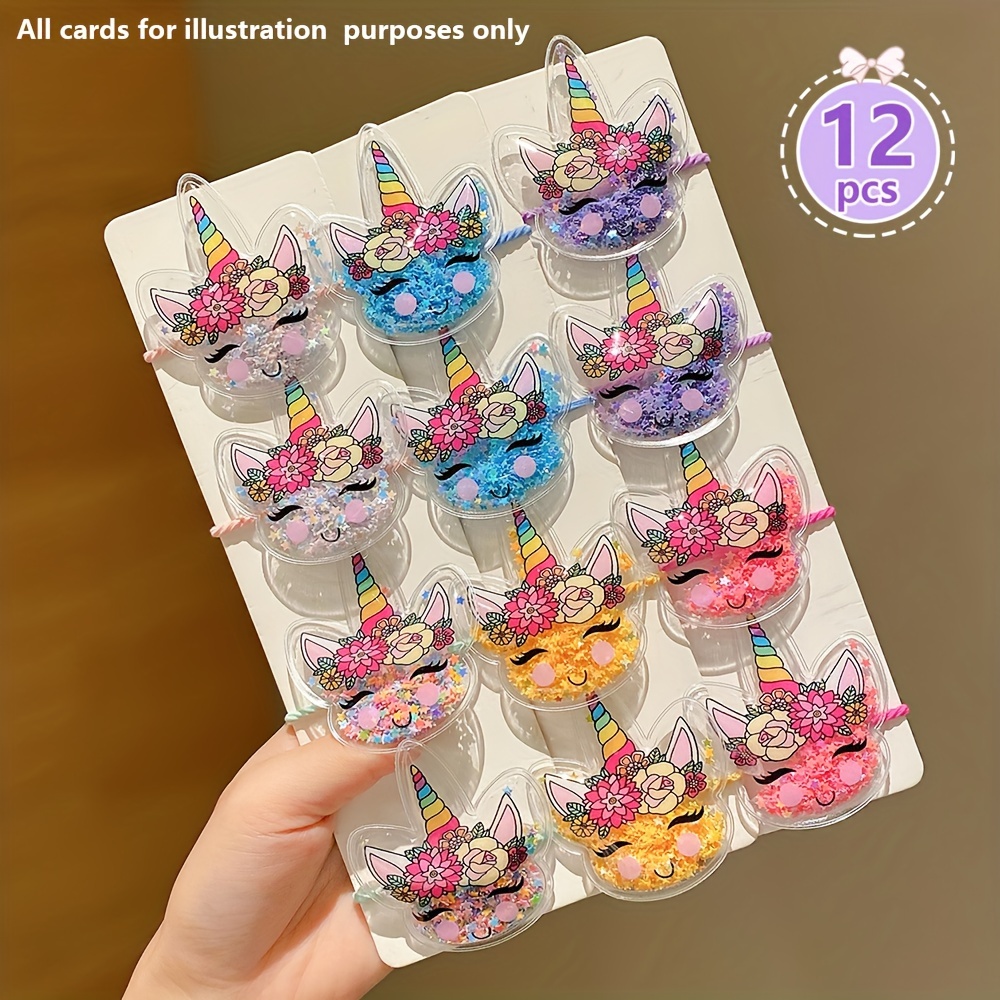 

12pcs Unicorn Set - & , Mixed , Pvc Texture -