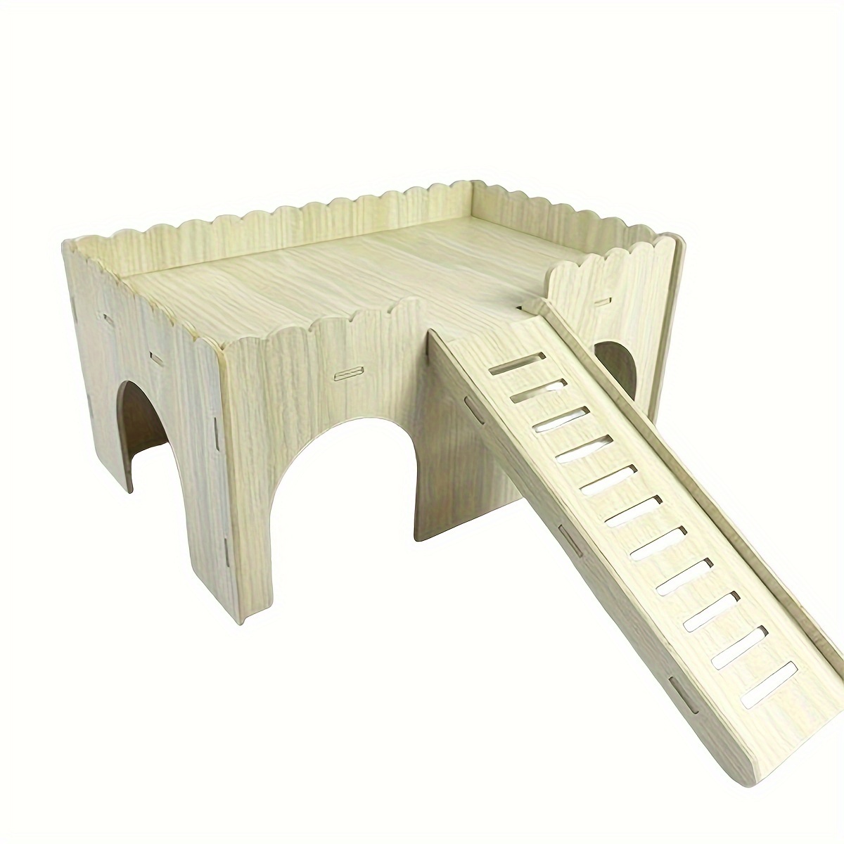 

Wooden Hamster House, With Ladder, Playground, Hamster Warehouse, Low Wooden Squirrel Hamster Small House