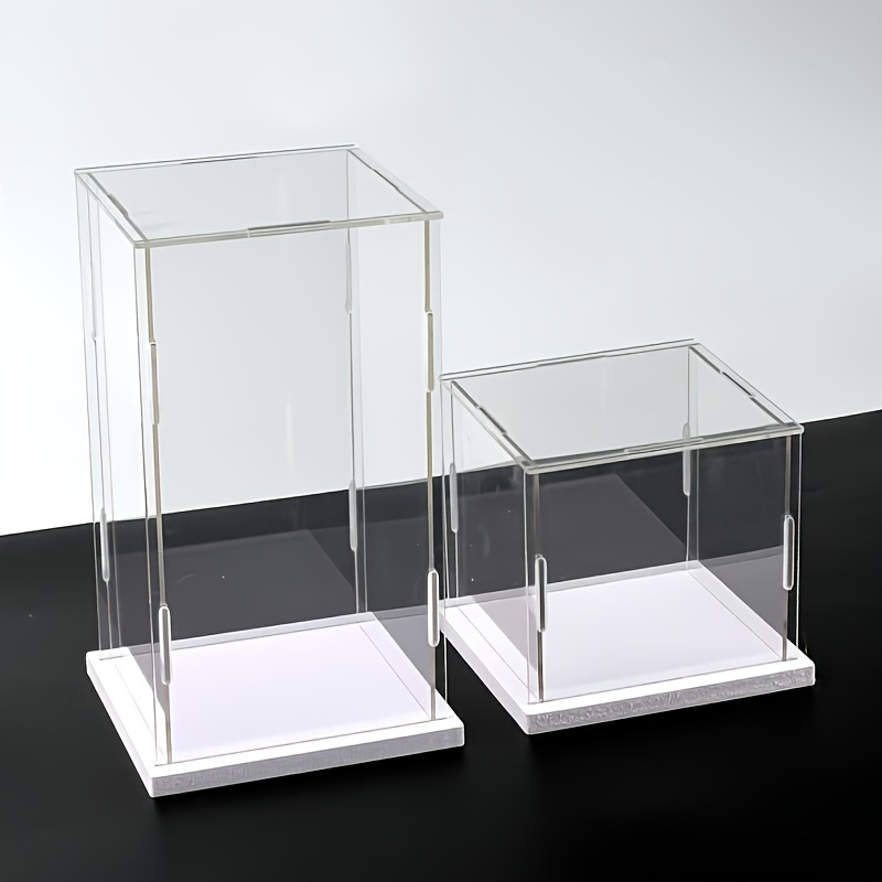 

1pc Display Case For Collectibles Clear Acrylic Box Alternative Glass Case For Display Action Figures Home Storage & Organizing Toys