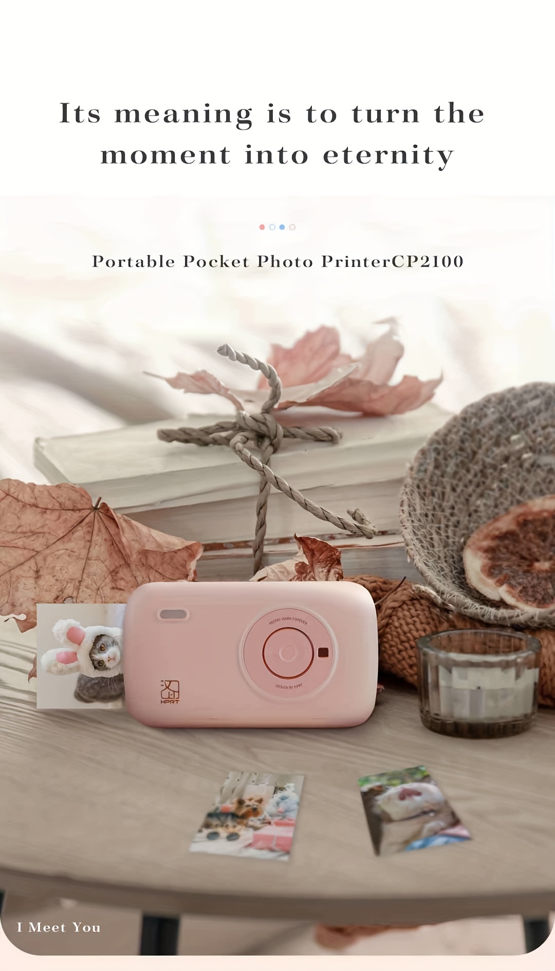   photo printer 2x3 mini portable color photo printer comes with 10 sheets of photo paper wireless connection to smartphones compatible with ios and android a small photo printer suitable for iphone and smartphones perfect for parties and travel allowing you to capture and commemorate moments anytime in pink color details 0