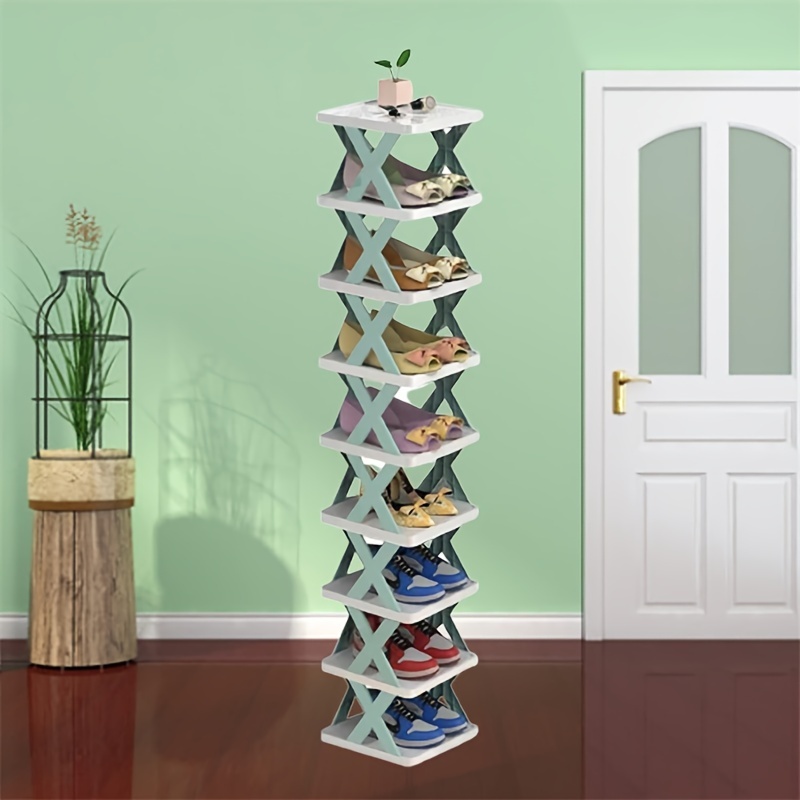 

1pc, 9- And Plastic Rack, -saving Organizer For Entryway, , , , , Dormitory - -mounted Suitable For Types