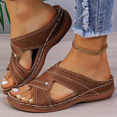 Women's Lightweight Non-slip Versatile Wedge Platform Sandals, Comfortable Casual Outdoor Walking Sandals