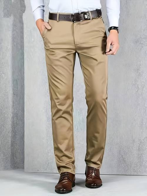 mens new casual dress pants regular trendy casual dress trousers fashionable versatile mens stretch dress pants comfortable casual suit pants