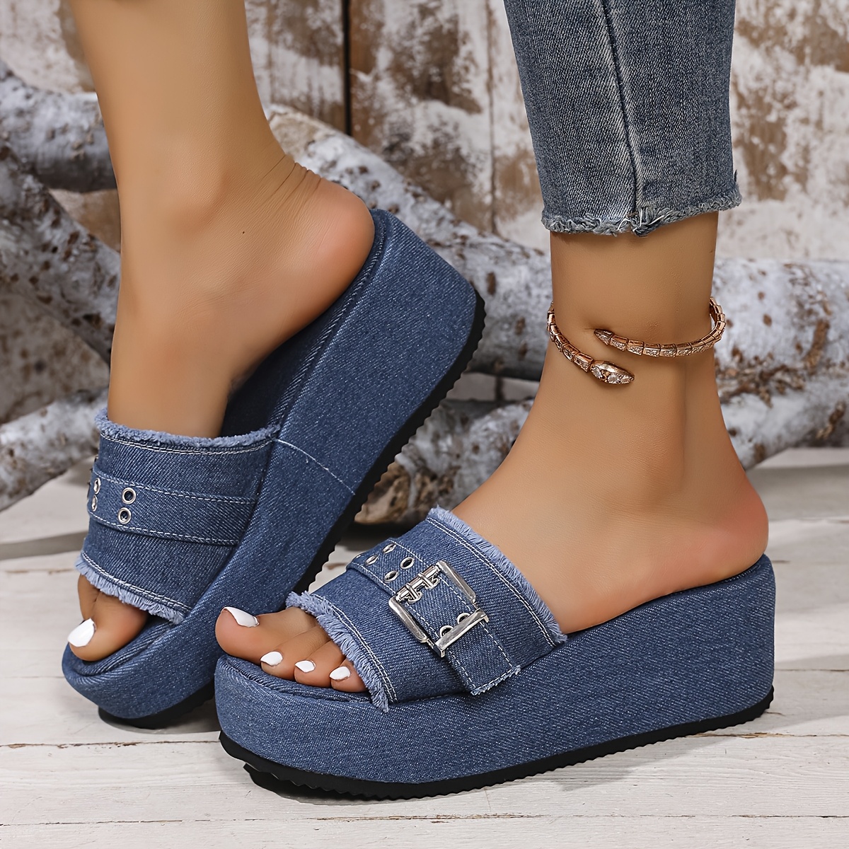 sandalias verano mujer punta espadrille plataforma Temu Chile