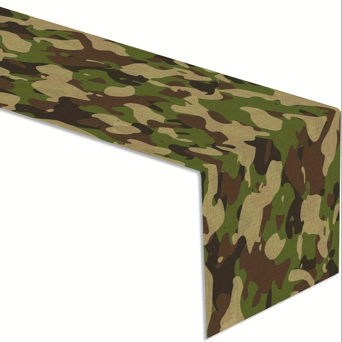 

1pc, Table Runner, Camo Table Runner, Army Military Camouflage Soldier Hunting Themed Table Decor, Birthday Party Dinner Table Decoration For Home, Kitchen Dining Table Decor