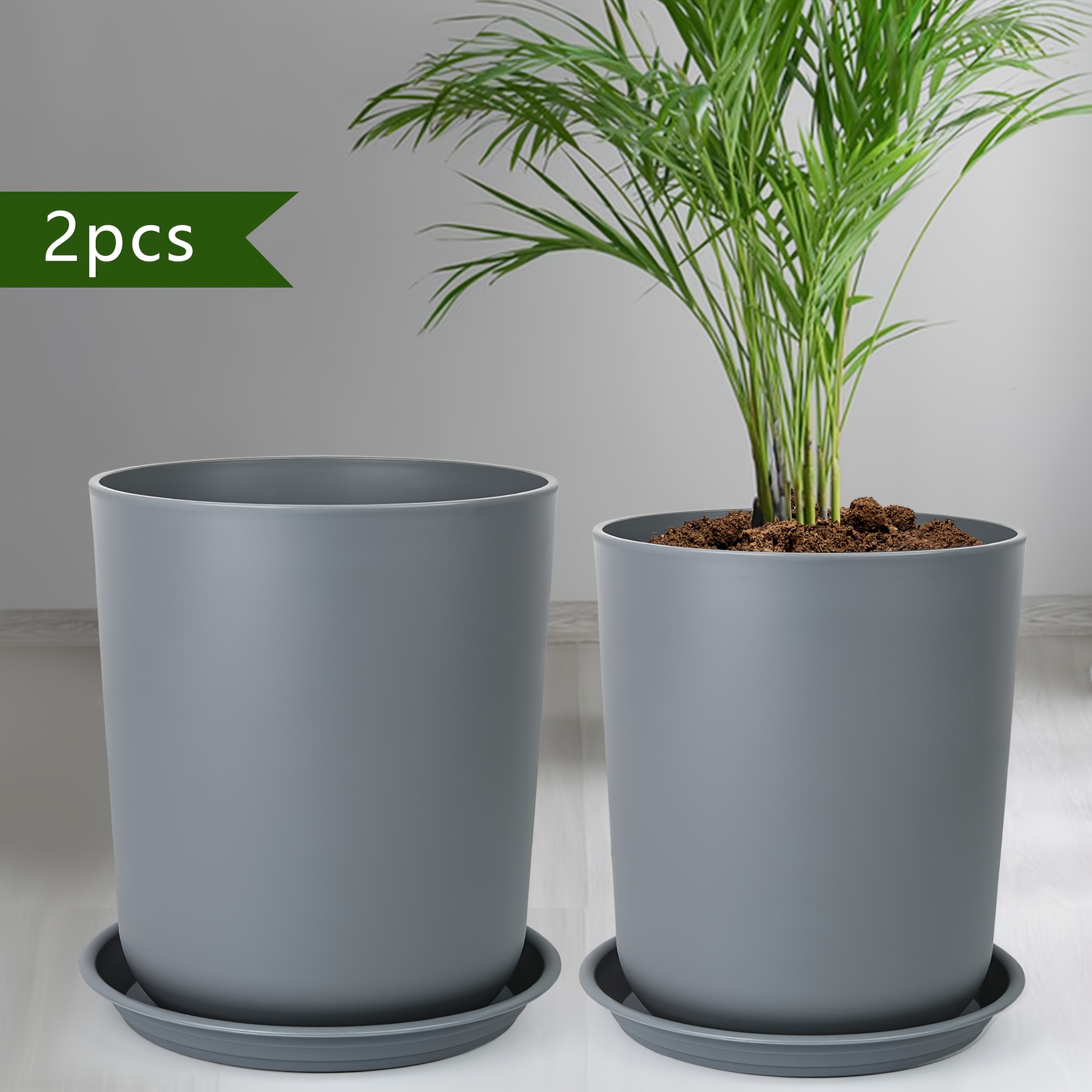 plant flower pot height 15 7 inch 14 6 inch plastic flower - Temu