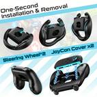 suitable for switch 2 accessory gift set halloween thanksgiving black friday christmas new year holidays gifts for men and women large capacity durable storage case portable travel case steering wheel 2 joycon covers 2