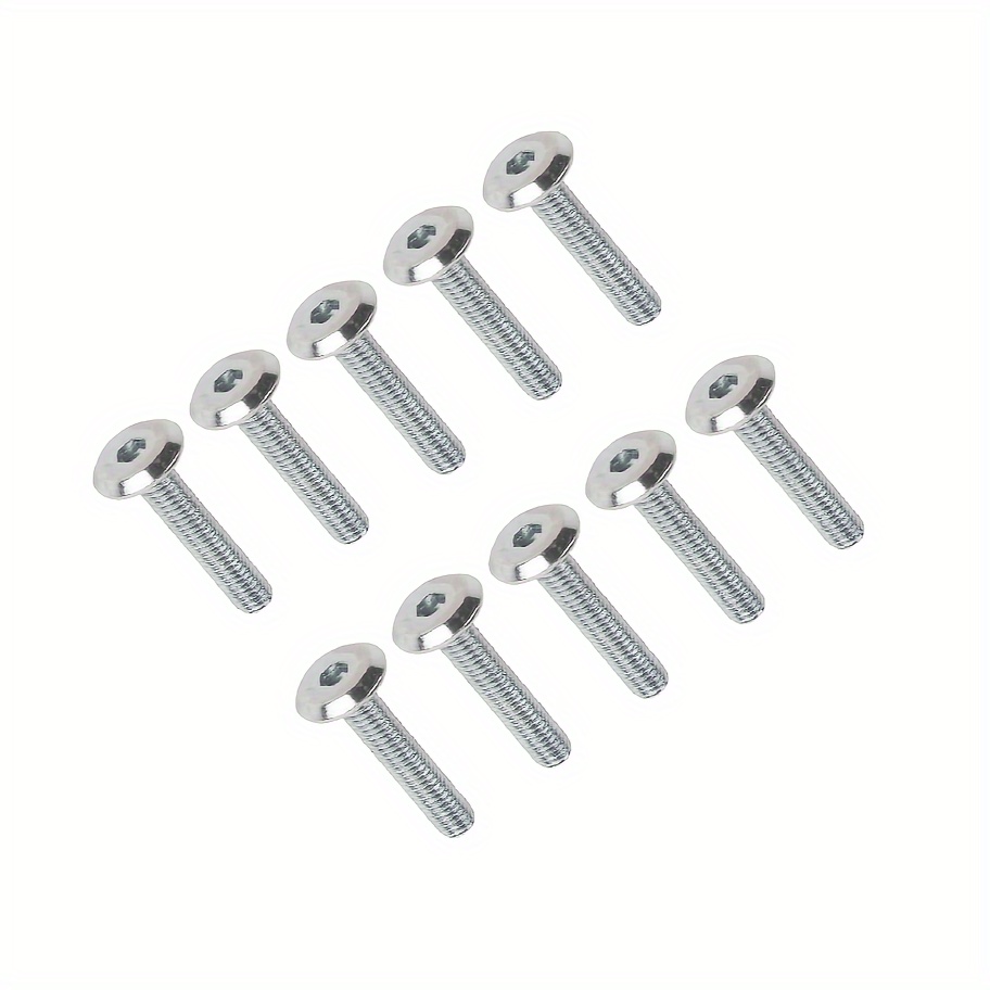 

10pcs M6 X 20mm/30mm/45mm Joint Connector Bolts, Barrel Bolts Hex Allen Key Socket Flat Head Furniture Joint Connector Bolt