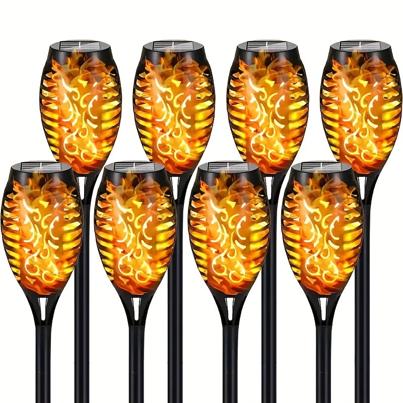 E-shop 8 Stück solarbetriebene Mini-Taschenlampen, 12-LED-Taschenlampe, LED-Außen-Dekolandschaftsbeleuchtung für Gartenweg, Rasen, Weihnachten,