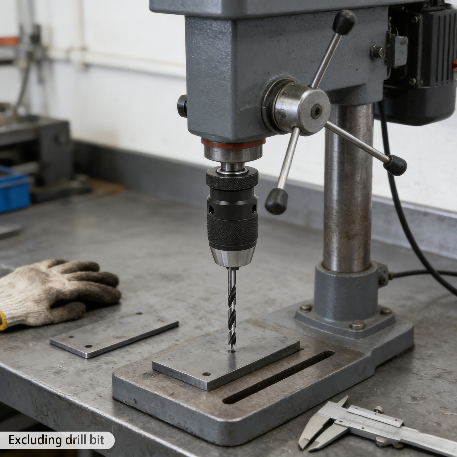 Wide Adjustable 1 To 13mm Clamping Self Locking 3 Jaw Drill Holder Standard Mt2 Taper Spindle Stable Torque Transmission Tiny Machining Tolerance Avoid Tool Shift During High Speed Cutting Operation