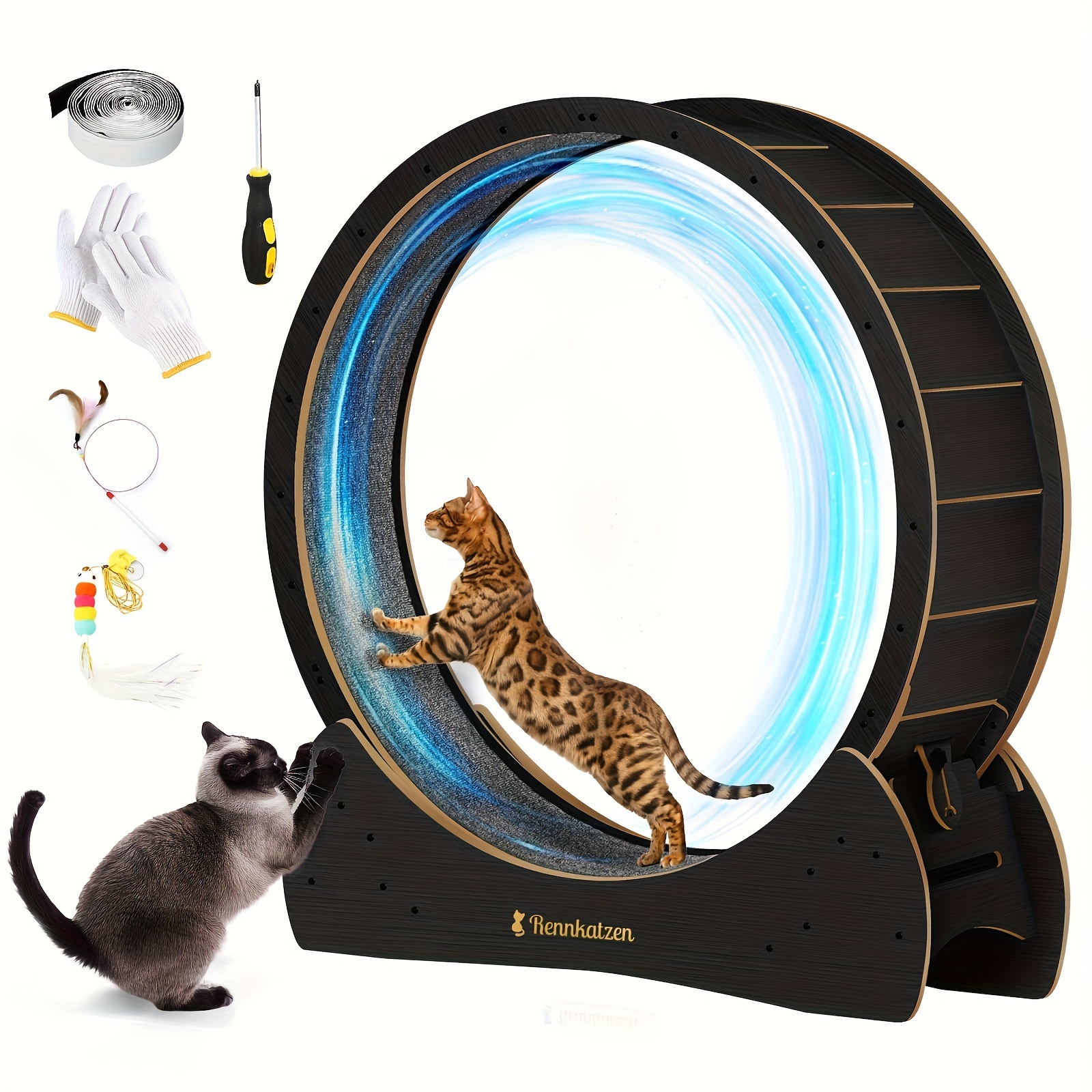   cat exercise wheel cat running wheel for cats and dogs xl high quality indoor cat wheel natural wood safe and comfortable large cat wheel for indoor use