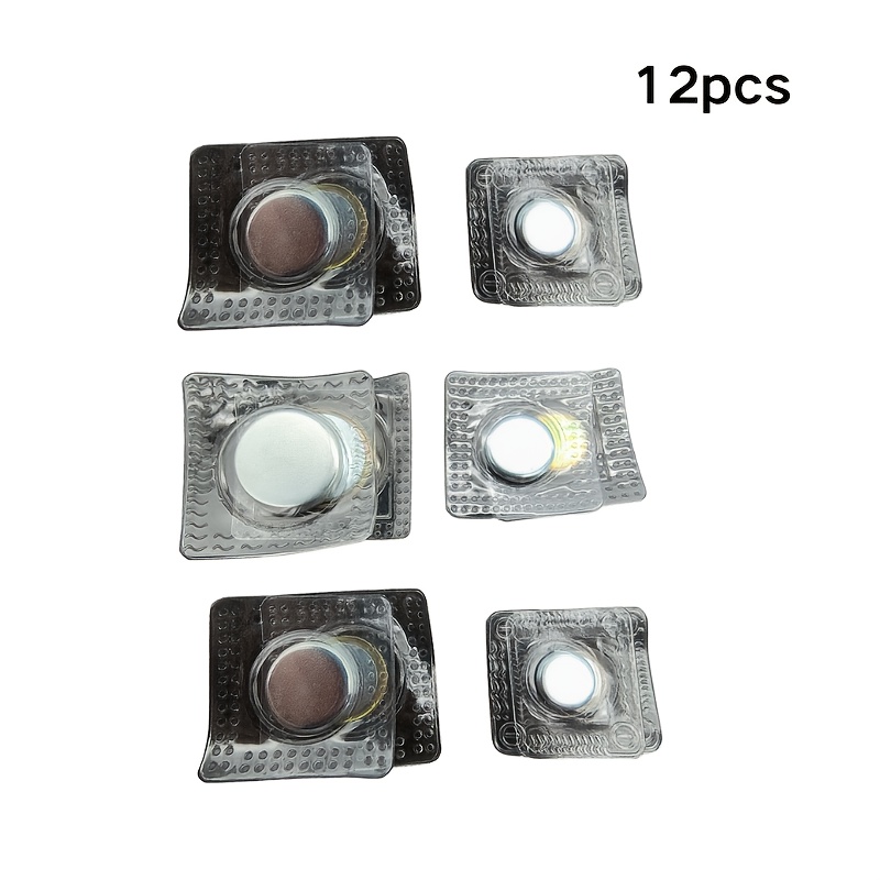 6-pair 12pcs Large Strong Magnetic Button Diy Accessory Set, Invisible Round Magnets | Suitable For Curtains, Clothing, Bags, And Decorations
