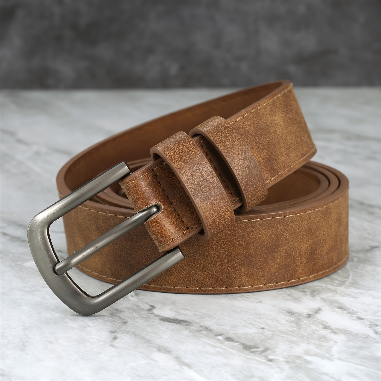 

Men's Sleek Alloy Pin Belt - & Stylish For Casual Wear, Dates, And Parties