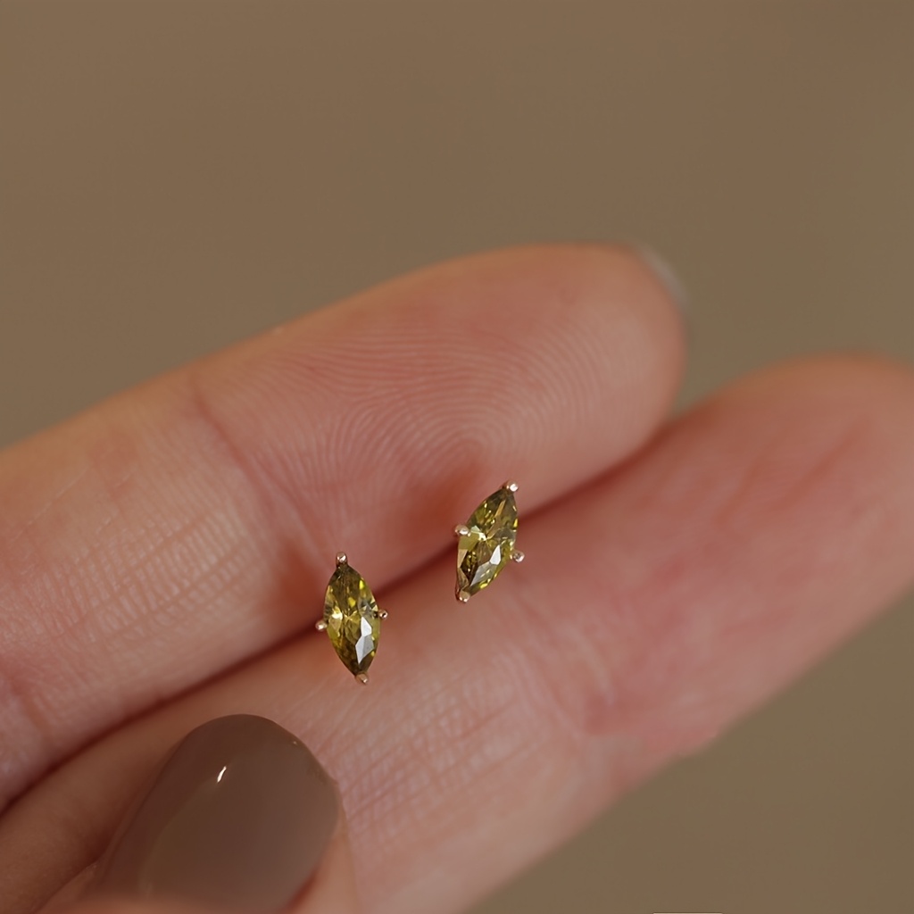 TEMU Pendientes de tachuelas romboidales para mujer, moda, lujo, estilo elegante, diseño de único, adecuados para casual y fiestas
