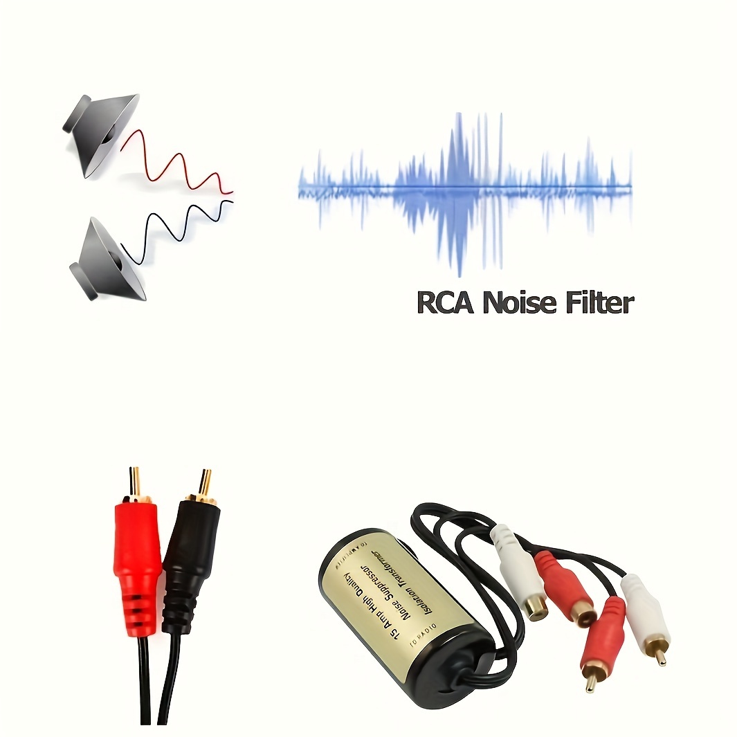 12v 15a Car Audio Noise Filter Suppressortransformer Stereo Temu