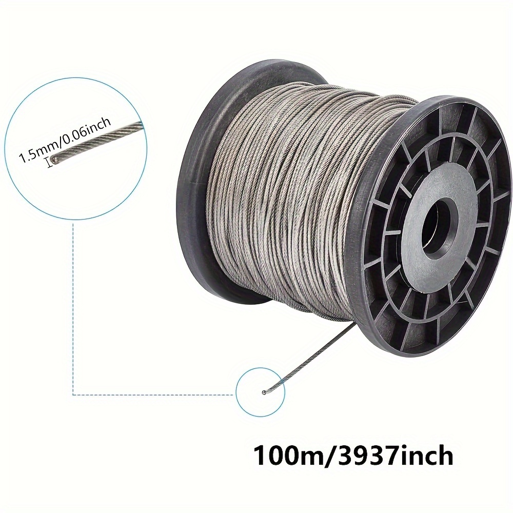304 Stainless Steel Wire Cable Length 1/16 Wire Rope - Temu