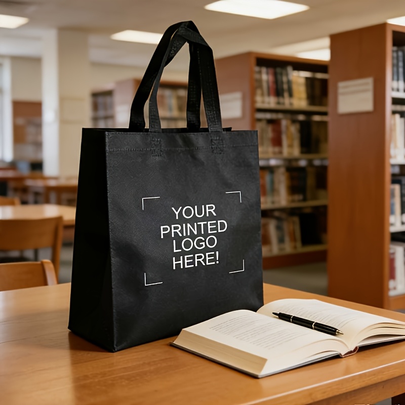 80pcs Customizable Large-Capacity Non-Woven Tote Bags
