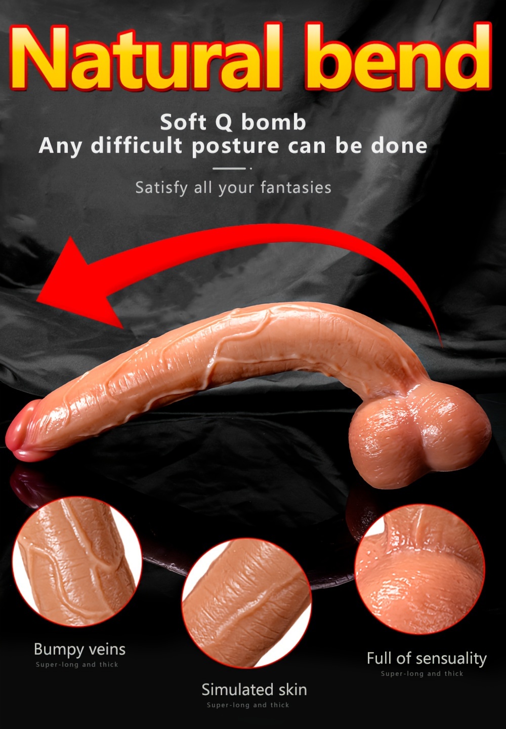 [1pc Long Thick Dildo Massage] 1pc Extra Long Penis Vaginal Plug Anal Plug Soft Liquid Silicone Long Thick Dildo Massage Stick Strong Suction Cup Adult Sex Toy