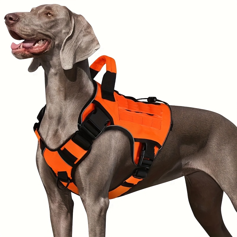 E-shop Hundegeschirr Taktisches Hundegeschirr mit Griff, Zügelloser Diensthund Weste mit Paneelen, Verstellbares Hundegeschirr für Spazierengehen,