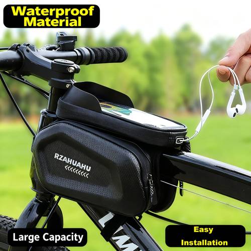 1pc high visibility handbag adjustable installation durable and large capacity storage bag necessary for riding can store mobile phones keys night riding safety equipment materials