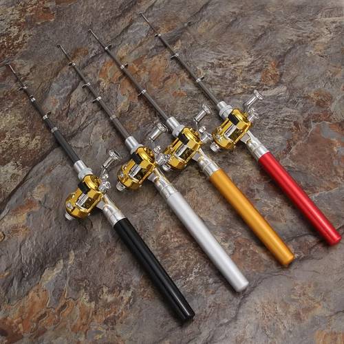 2pcs/set Portable Pocket Fishing Rod with Spinning Reel - Foldable Telescopic Lightweight White Rod, Suitable for Rivers, Lakes, Reservoirs, Ice Fishing, Mini Fishing Rod, Fishing Accessory And Equipment, Baitcaster Rod And Reel Combo, Deep Sea Fishing Rod And Reel, Fishing Sets For Men, Fishing Rod Original, Ultra Light Fishing Rod, Fishing Rod And Reel Combo, Fishing Reel