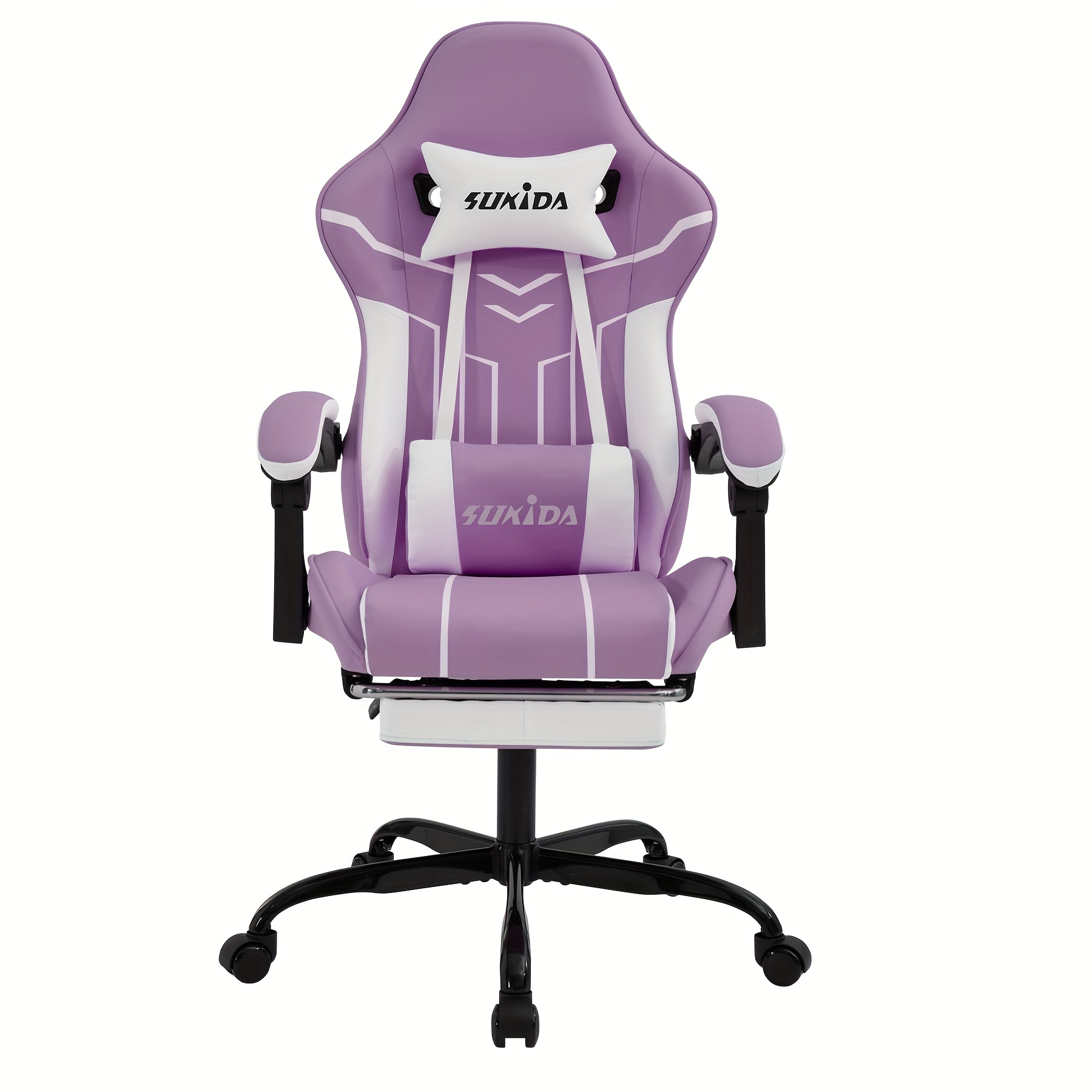 Gamingstoel met voetensteun, ruime zitting