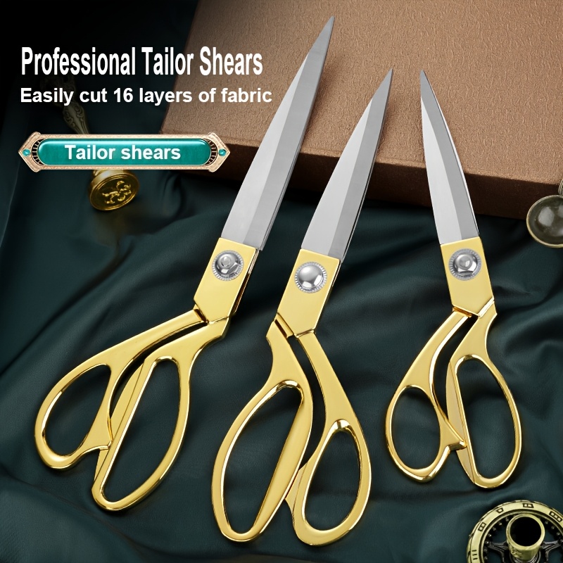 

2pcs, Heavy Duty Scissors Home Hand Sewing Scissors, Sharp Fabric And Leather Scissors For Sewing, Tailoring And Crafts For Home 's Scissors