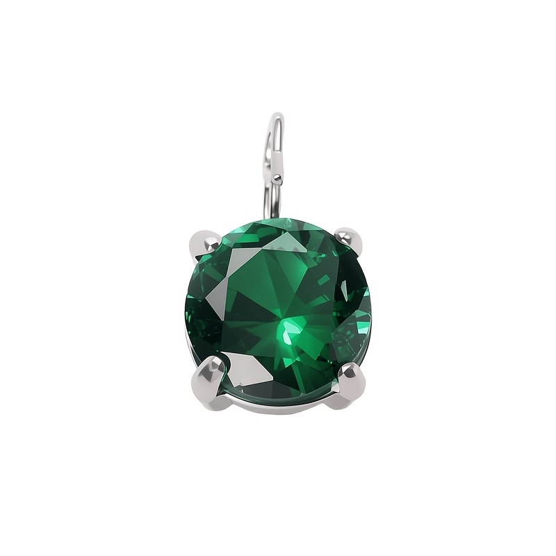 Versatile Style Non-Fading Round Synthetic Zircon Pendant Necklace