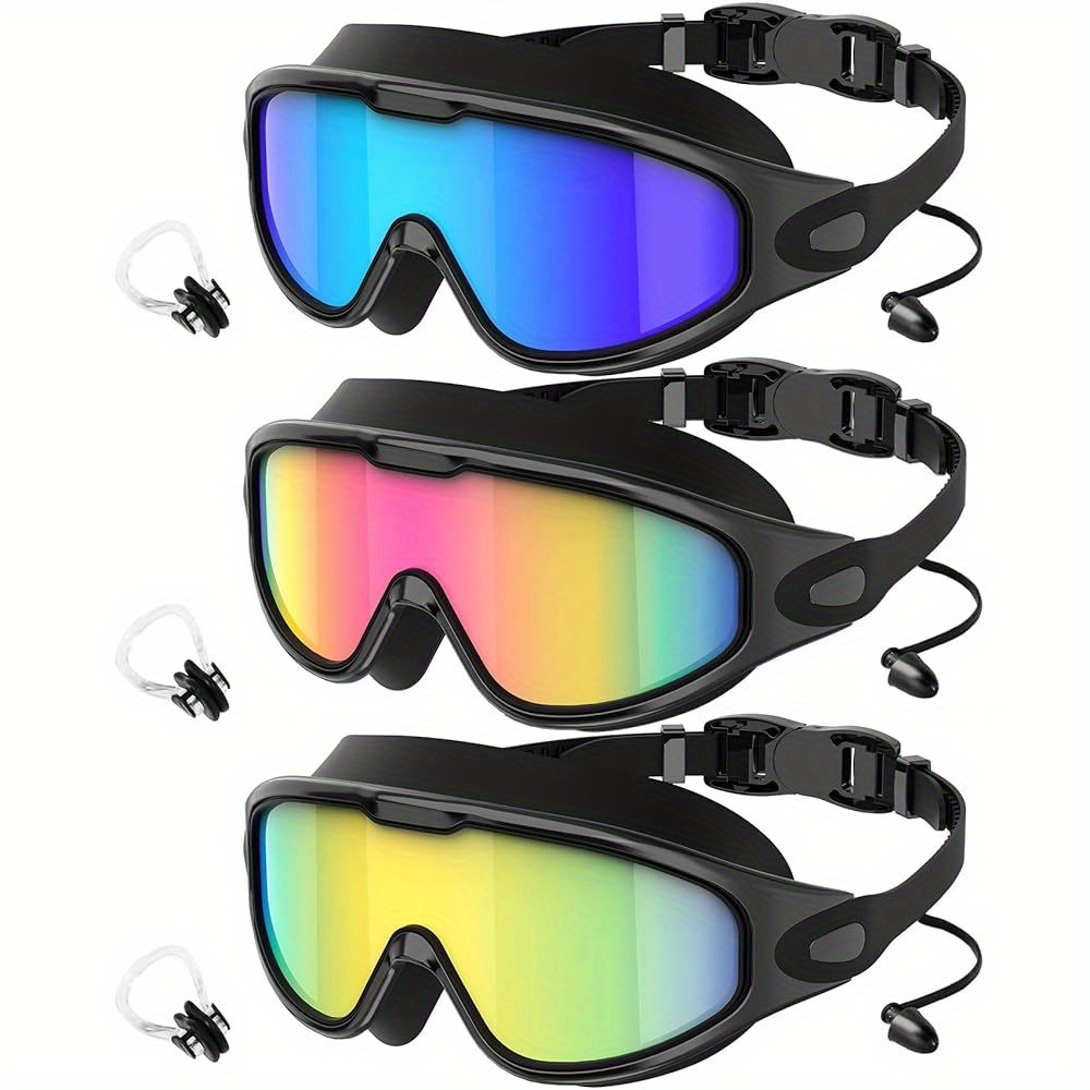 3   lightweight swim goggles for   men and women designed for   and   in any swimming  