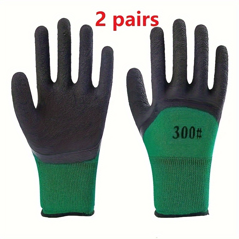 Crinkle Rubber Coated Safety Work Gloves for Gardening