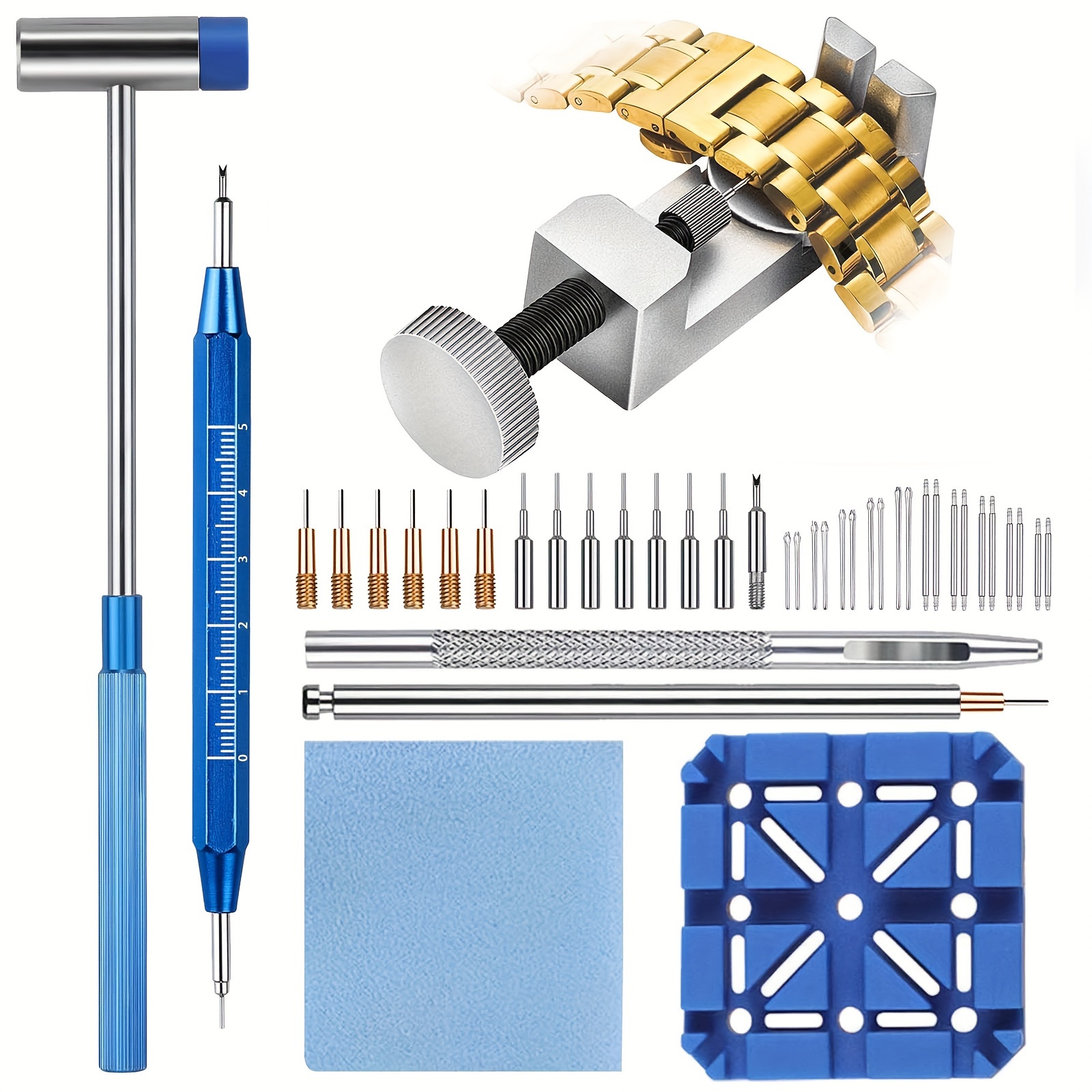 41 Piece Watch Band Tool Kit, Repair Kit For Watch Strap Adjustment And  Replacement And Resizing, With Removal Tool, 10 Spring Bars, 10 Pin