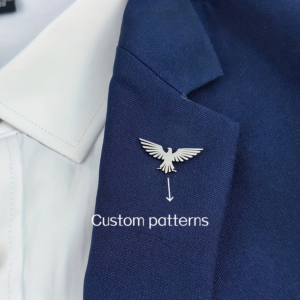 TEMU Customized Personalized Pattern Logo Brooch, Custom Any Shape Painting Design Brooch Men's Fashion , Customizable Logo Pattern