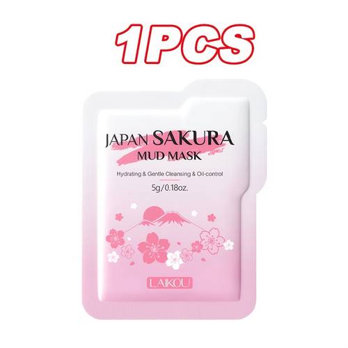buy 5 get 1 free cherry mud mask deep cleansing high oil control long lasting moisturizing for types single