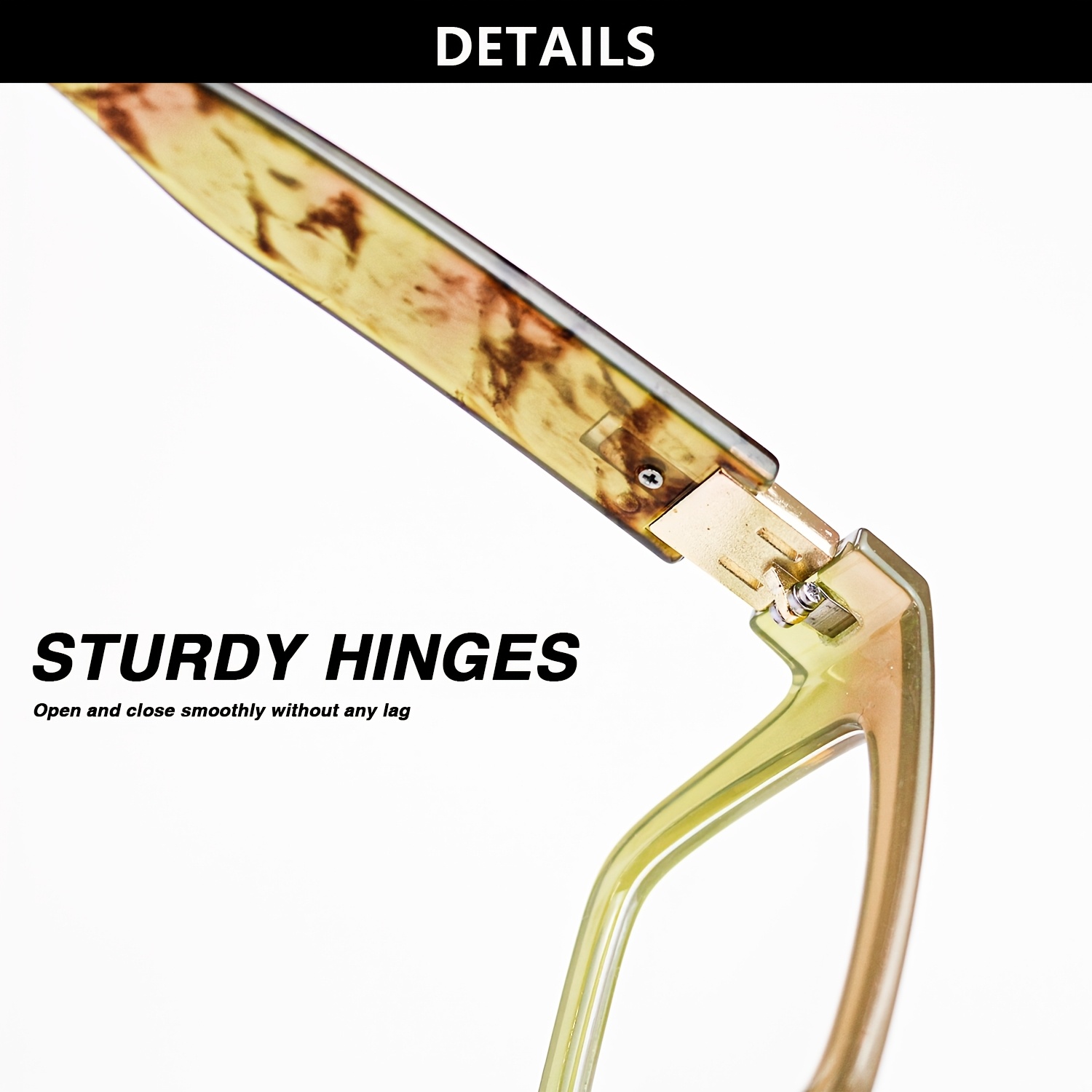 Fashionable Rectangular Women's Reading Glasses with Magnetic Case