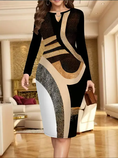hot stamping mesh bodycon dress Hot Stamping Mesh Bodycon Dress