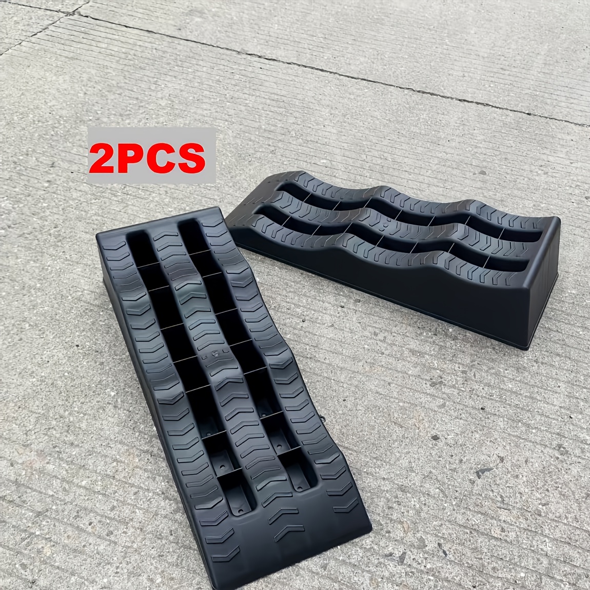 TEMU 2pcs Of Rv Wheel Chocks, Rv Wheel Wedges, Rv Leveling System, Rv , 3000kg Weight Capacity, Uv Resistance, Design, Perfect For Outdoor