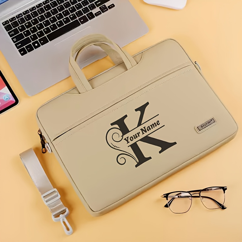 Large-Capacity Customizable Laptop Bag in Gray