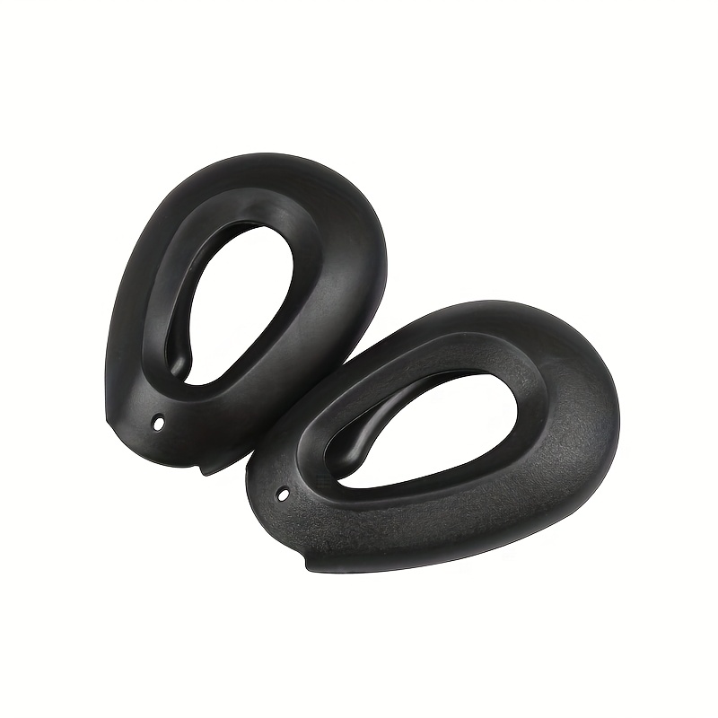 Image of 2pcs /1pair Salon Hair Dye Hairdressing Ear Covers Black Earmuffs Prevent From Stain Ear Protectors Hair Tools