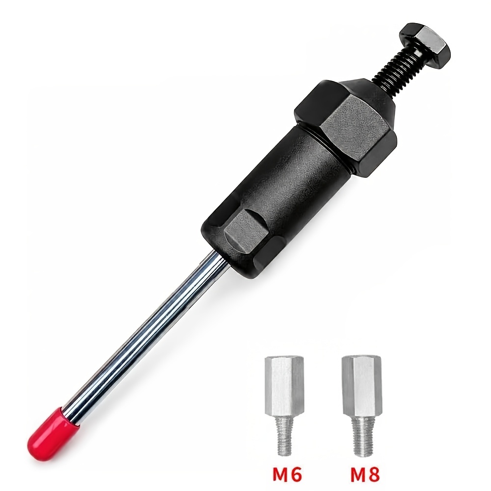 TEMU Kit de nettoyage de buse de 3 pièces comprenant 2 têtes de rechange, outil de nettoyage robuste pour raccords de graisse (tige longue M6 et M8),