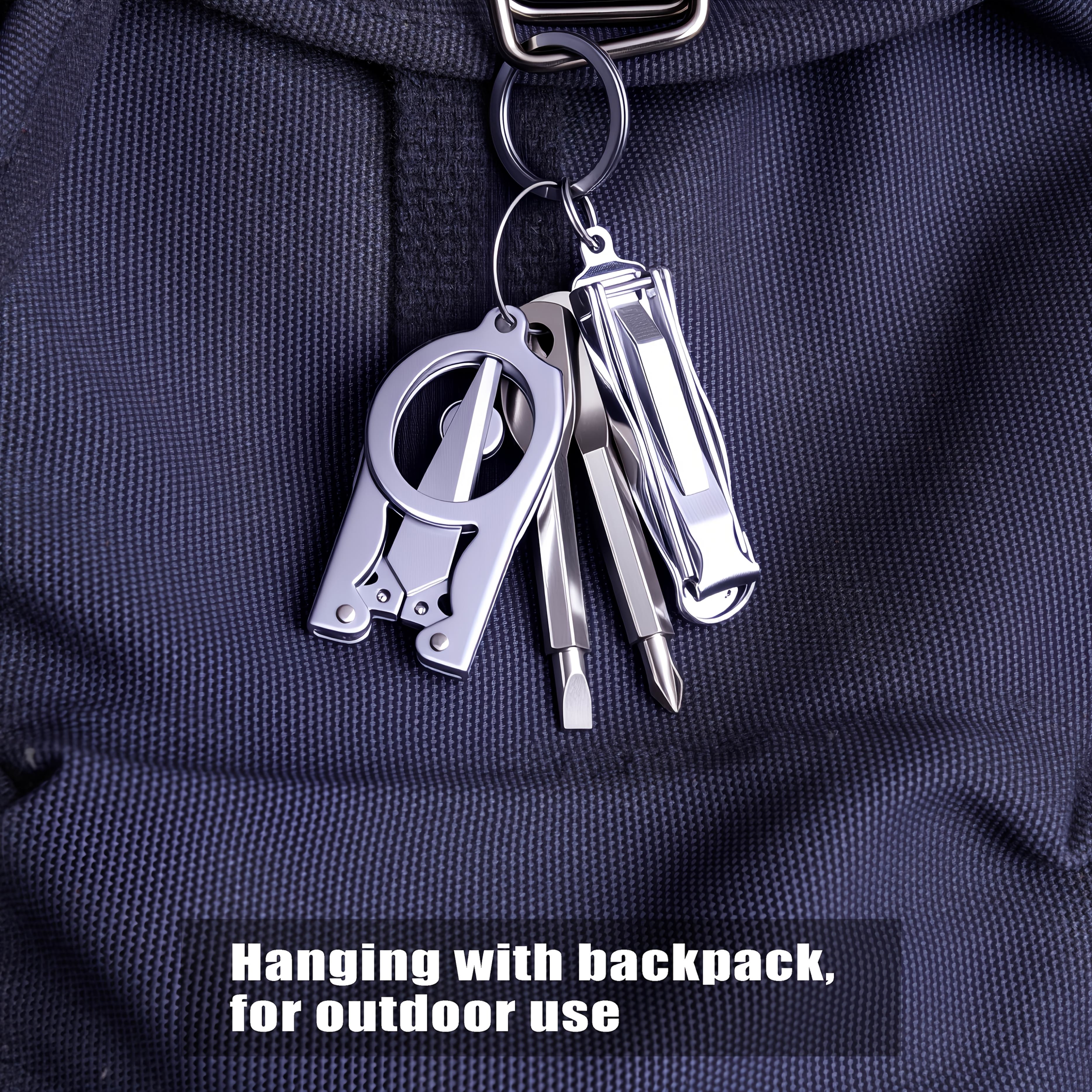 Multi-Functional EDC Tools Portable Keychain Set for Outdoor Enthusiasts