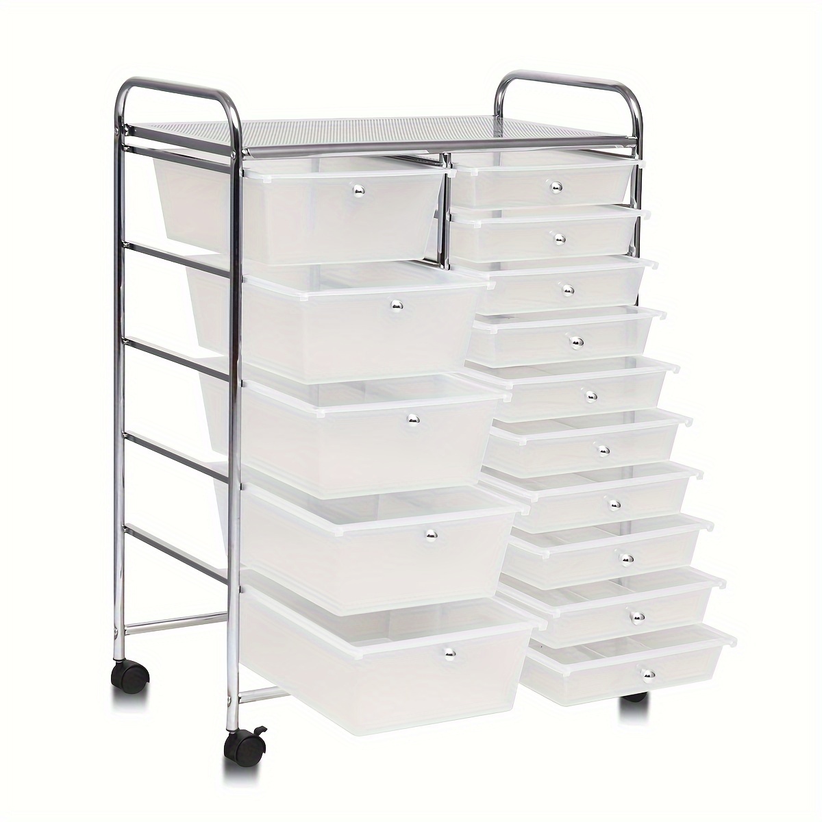 15 Drawer Multifunctional Organize Rolling Storage Cart Home Kitchen