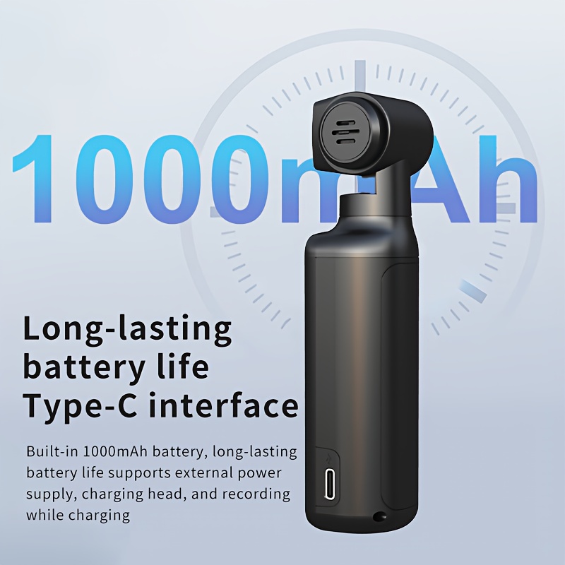 1pc Portable 5K Action Camera with 3.38cm Screen, Equipped with a Lens That Can Be Manually Rotated 270 ° Horizontally, Portable Camera Built-In 1000Mah Battery, Lightweight Design for Vlogging, USB Rechargeable, Handheld Pocket Action Camera