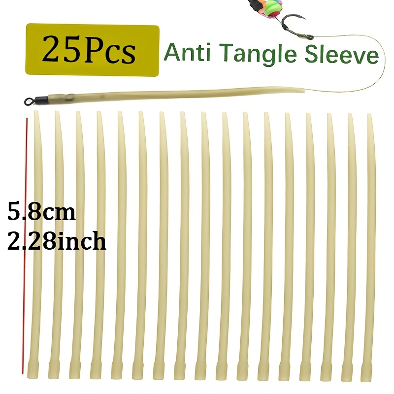 Image of 25 Fishing Additions Monofilament Anti- Sleeves For European Carp Rigging Rodnix Enormous Rubber Anti- Tubing