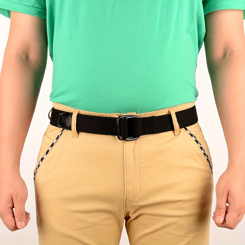 mens big tall plus size belt ring casual canvas Temu