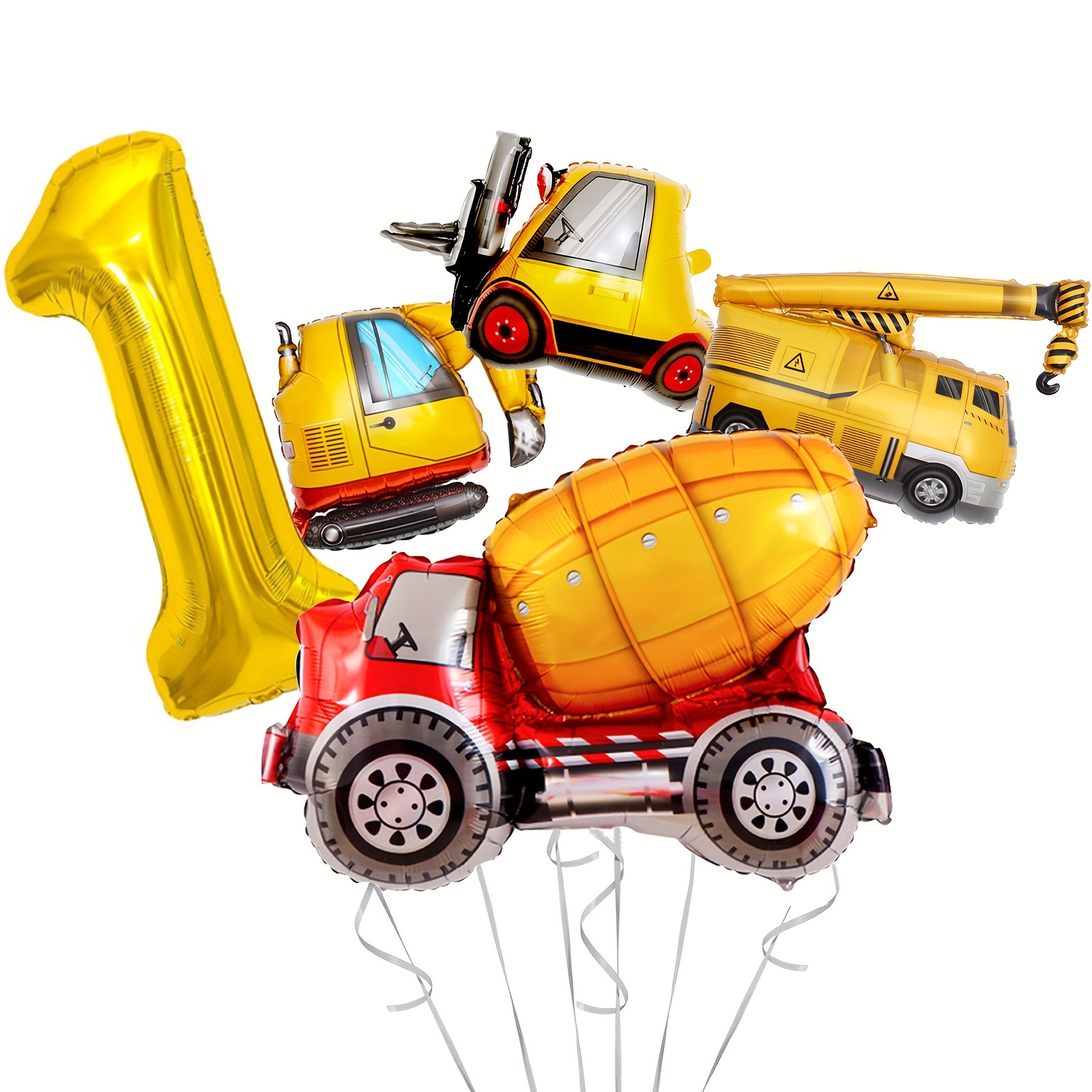 

5pcs Theme Set - 1-5 Decorations For Boys' , For Parties And