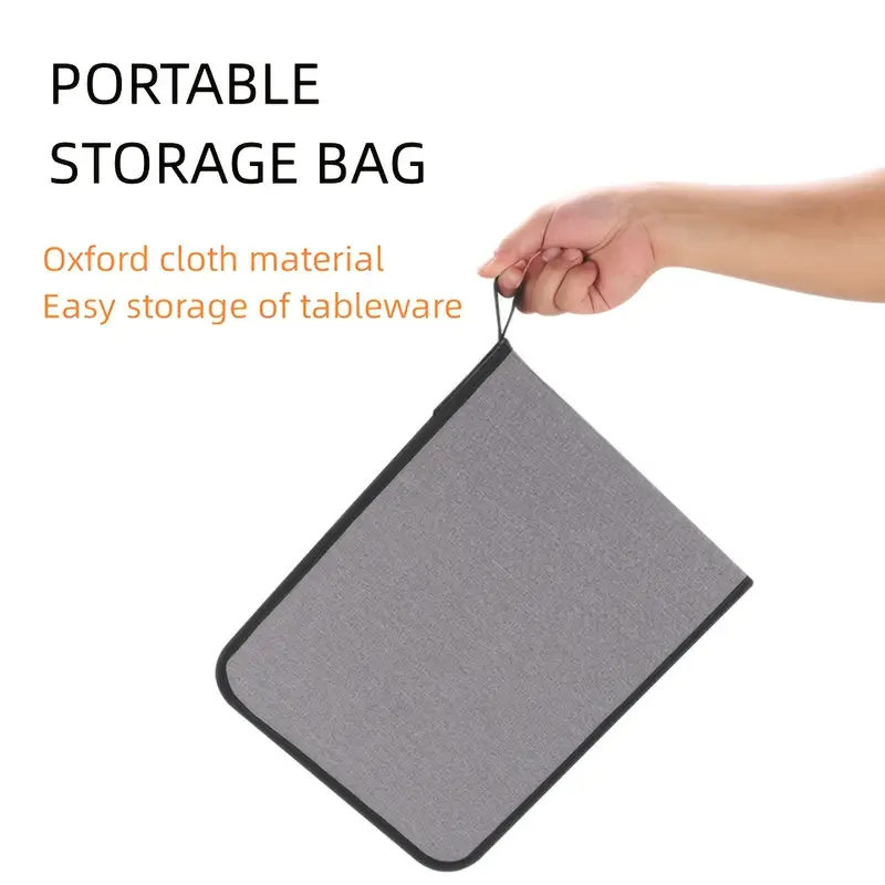32pcs summer outdoor portable stainless steel outdoor tableware set knife straw and cleaning brush large portable bag reusable lightweight and convenient suitable for outdoor picnics camping travel gifts for Product details 2