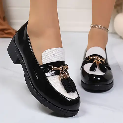 women black and white dress shoes Saddle Shoes Women's Black & White w/ 1" Heel 50s