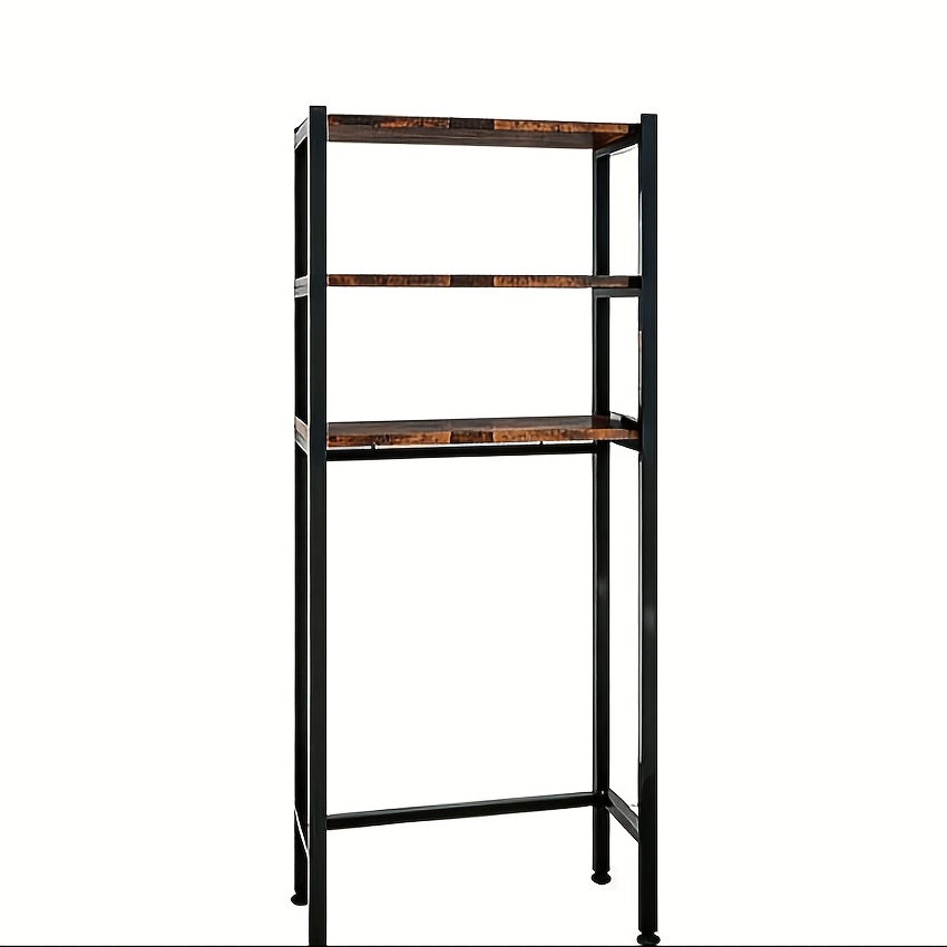 TEMU Estante de almacenamiento que utiliza al el disponible, estructura estable, estante de almacenamiento vertical de tres niveles que se a la